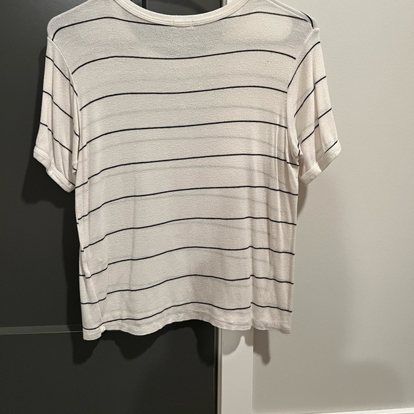 John Galt white tee with black stripes - OS - Picture 2 of 2